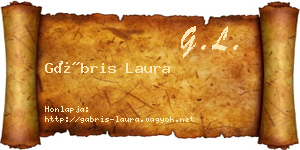 Gábris Laura névjegykártya
