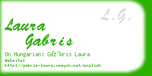 laura gabris business card